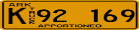 Trailer License Plate